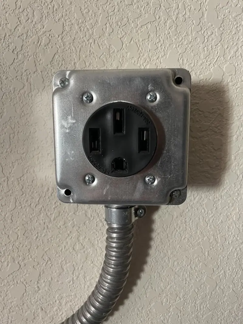NEMA 14-50 outlet installed for Electrical Panel Upgrade in Corsicana